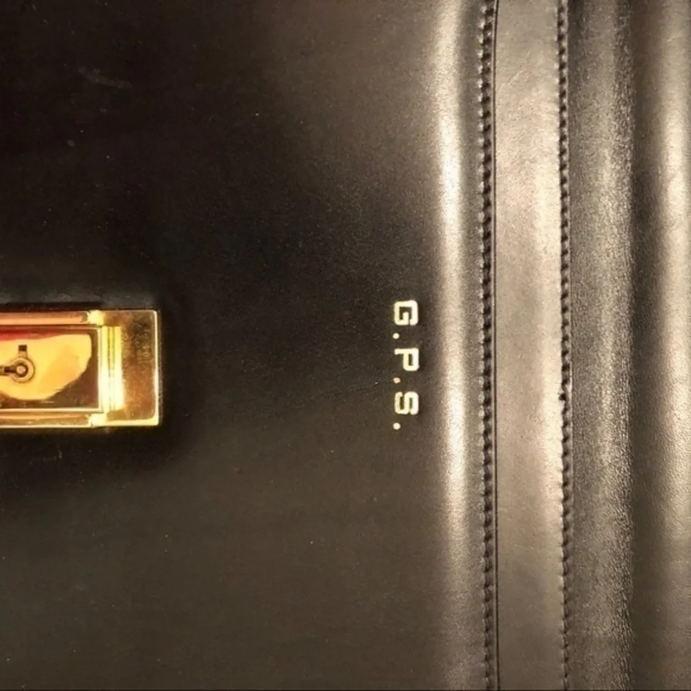 Loewe briefcase black leather made in Spain